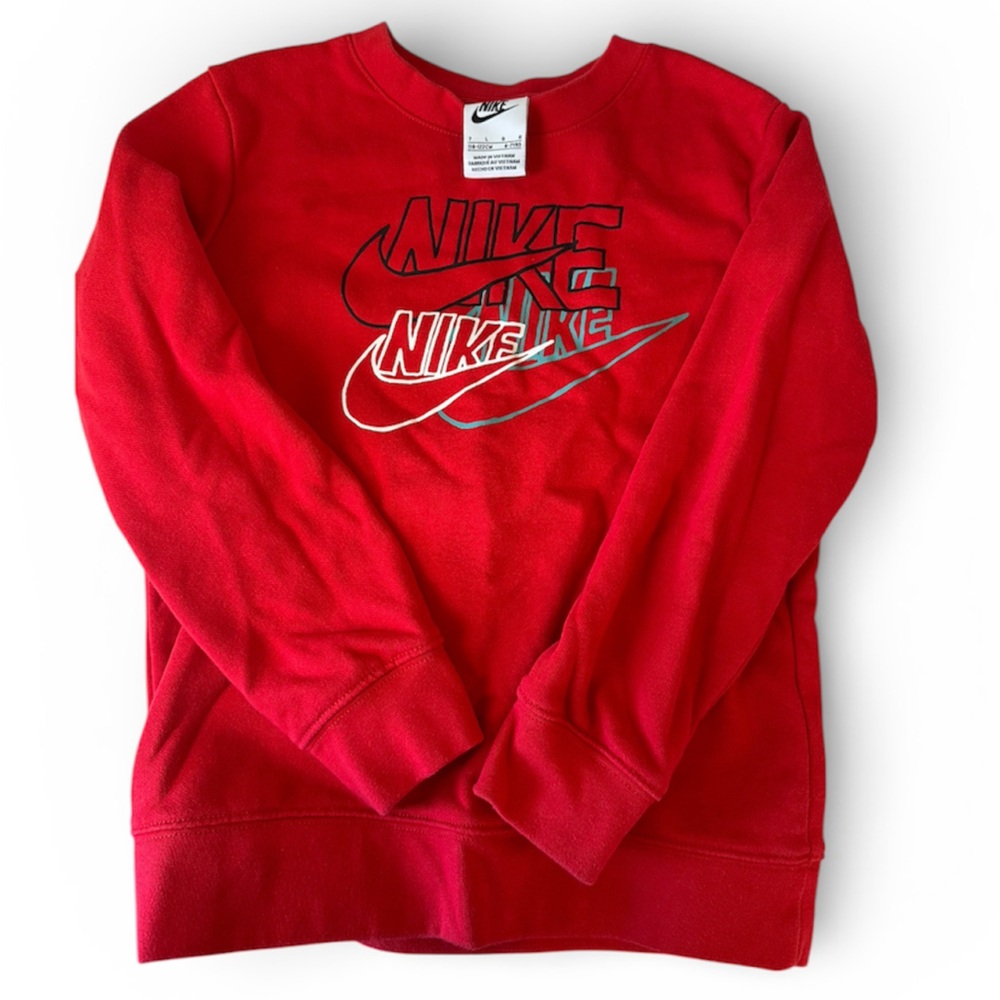 BOYS NIKE CREWNECK SIZE 7 🖤PRELOVED